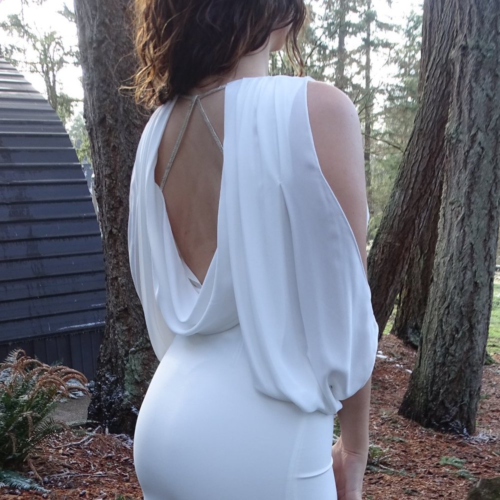Halston Heritage White Long Dress / Wedding Dress - Picture 7 of 16